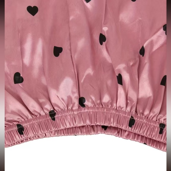 Satin  Pajamas Set, Sleeveless Pajama Top & Pajama Shorts Set - Picture 2 of 5